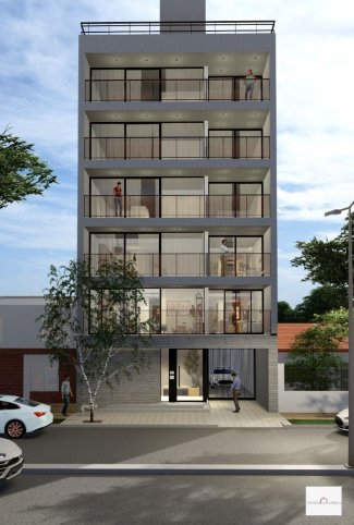 Depto 2 dorm, 100m² con cochera y balcón — Av. Avellaneda