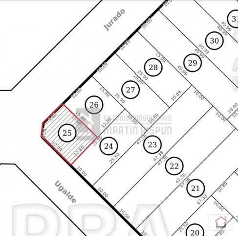 Lote en venta de 200m² en Ugalde y Jurado