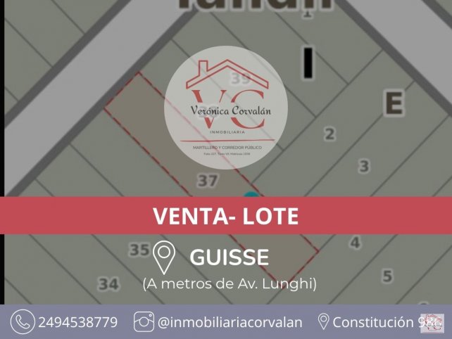 Lote en Venta de 500m² con servicios — Guisse