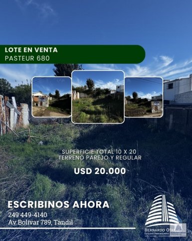 Lote en Venta 200m² en Villa Italia — Pasteur 680