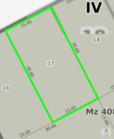 Lote en venta 15x30 en Chapadmalal