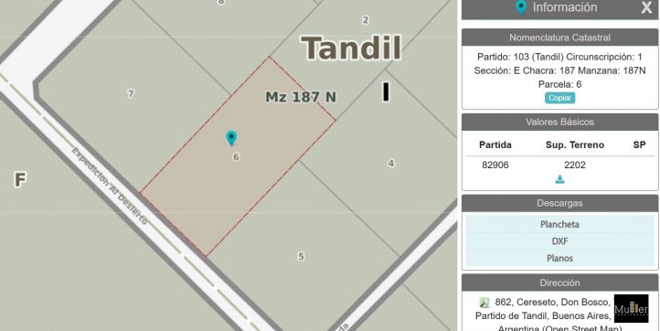 Lote en venta 2202m² en Don Bosco