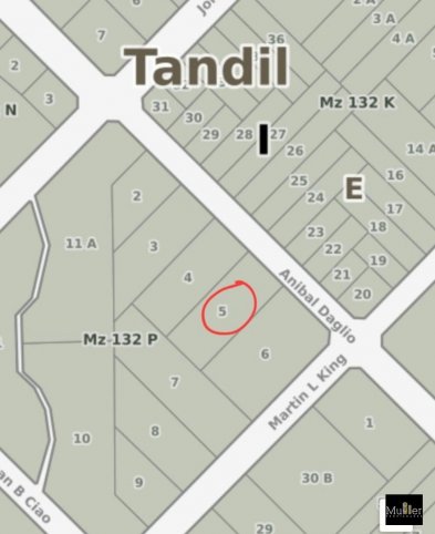 Lote en Venta 1000m² en Martin Lutherking y Daglio