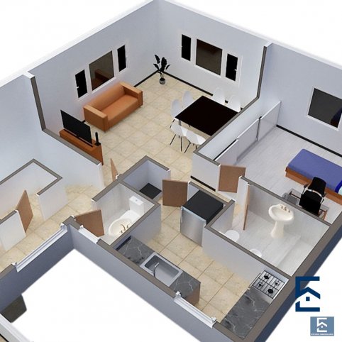 Depto 1 dorm, 52m² con cochera — Belgrano