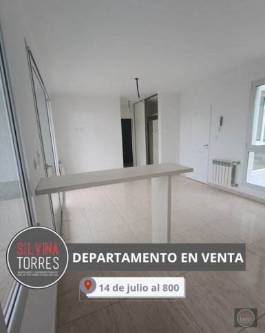 Depto 1 dorm, 50m² a estrenar con cochera — 14 de julio 868