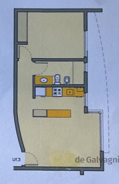 Depto 1 dorm, 50m² en PB con cochera — Belgrano