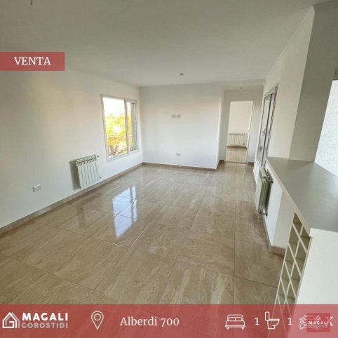 Depto 1 dorm, 50m² en Alberdi 700