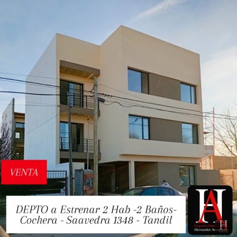 Depto en Venta 2 dorm, 80m² con cochera — Saavedra 1348