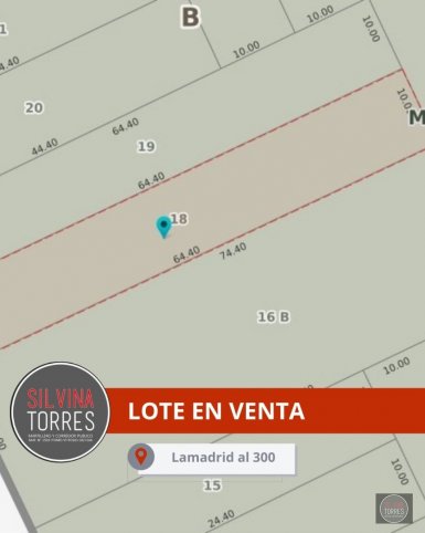 Lote en Venta 644m² con proyecto aprobado — Lamadrid 300