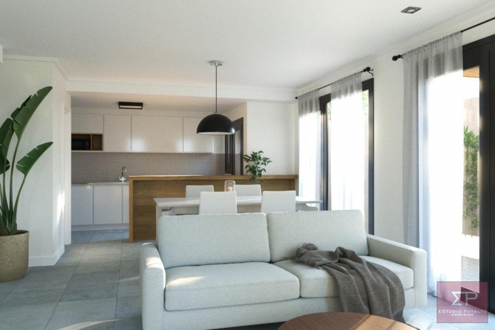 Depto 2 dorm, 90m² moderno con cochera — Liniers