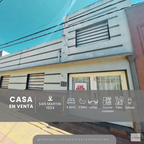 Casa 4 dorm, 140m² — San Martín 1034