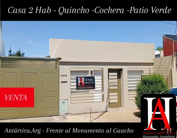Casa 2 dorm, 135m² con garage — Antártida Argentina
