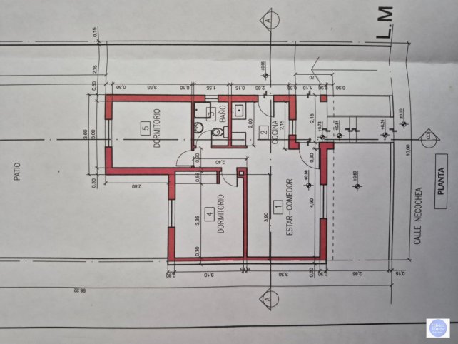 Casa 2 dorm, 64m² en Necochea 50