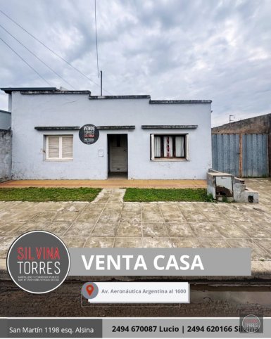 Casa 2 dorm, 76m² con amplio parque — Av Aeronáutica Argentina