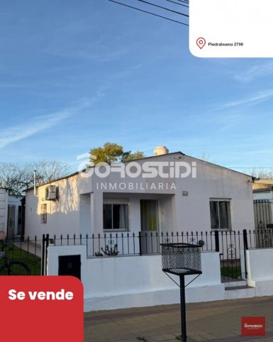 Casa 2 dorm, 12.45x17.89m, con garage — Piedrabuena