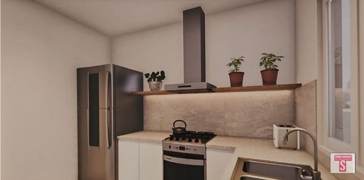 Depto 1 dorm, 40m² en edificio con cochera — 11 de Septiembre