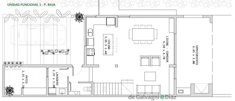 Casa 3 dorm, 139m² con garage — Martin Fierro
