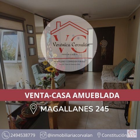 Casa 3 dorm, 150m² amueblada — Magallanes 245