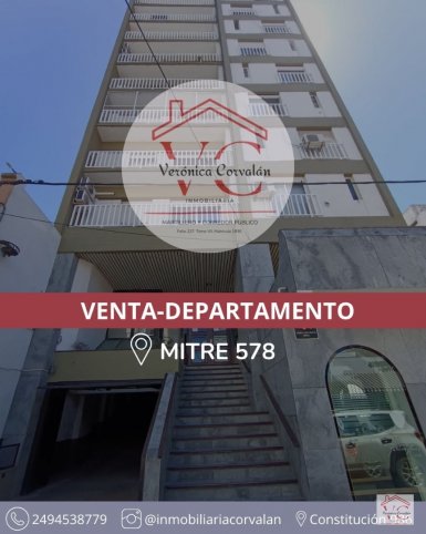 Depto 3 dorm, 83m² en pleno centro — Apto crédito