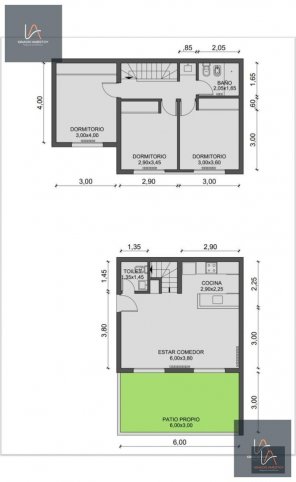 Depto. dúplex a estrenar, 77m², 3 dorm, 2 baños, con cochera