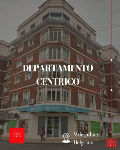 Depto. en Venta 2 dorm, 1 baño, totalmente reciclado — 9 de Julio y Belgrano