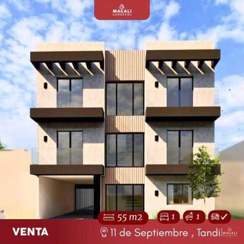 Depto 1 dorm, 55m² en 11 de Septiembre — Planta baja
