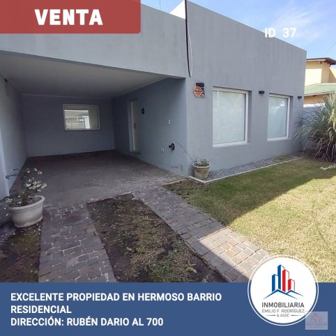 Casa 3 dorm, 100m² en barrio Uncas