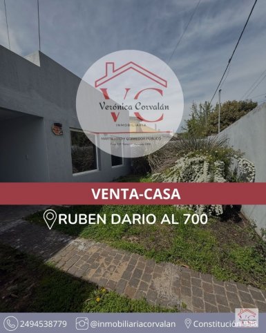 Casa 3 dorm, patio verde, garage — Ruben Dario 700