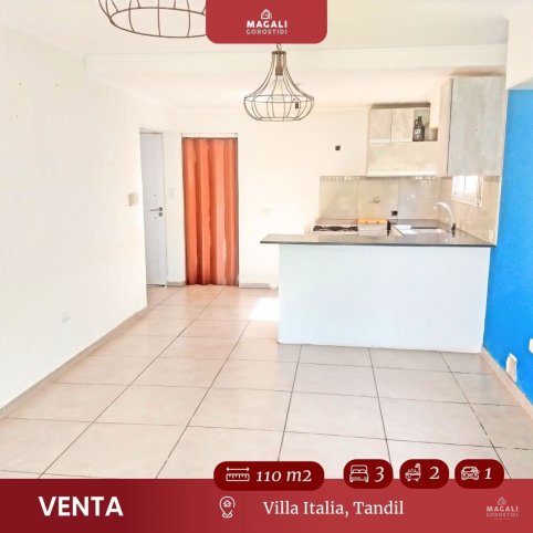 Casa 3 dorm, 110m² en Villa Italia con garage