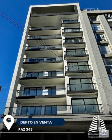 Depto 2 dorm, 85m² con cochera — Paz 343