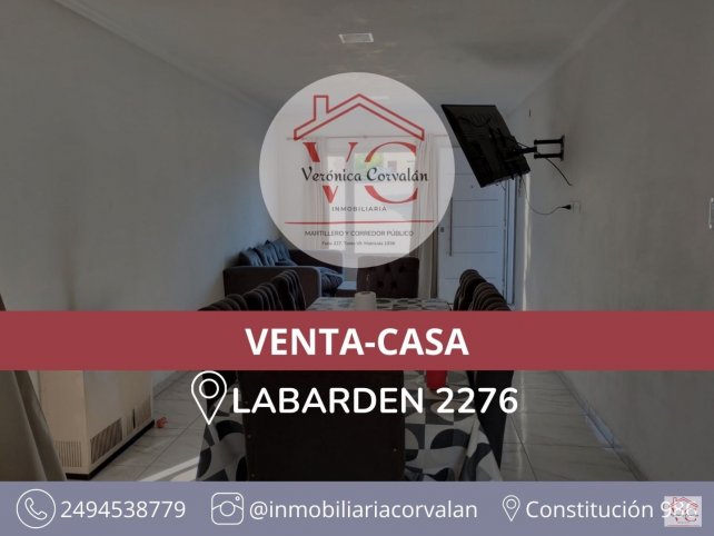 Casa 2 dorm, 84.59m² con patio y garage — Labarden