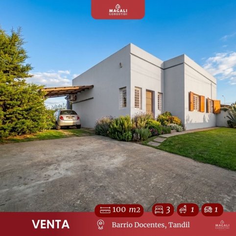 Casa en Venta Barrio Docente, 100m², 3 dorm, 1 baño, garage