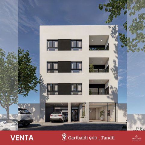Depto 1 amb, 41m² en Garibaldi 900