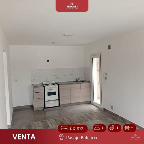 Depto 1 dorm, 60m² en Pasaje Balcarce