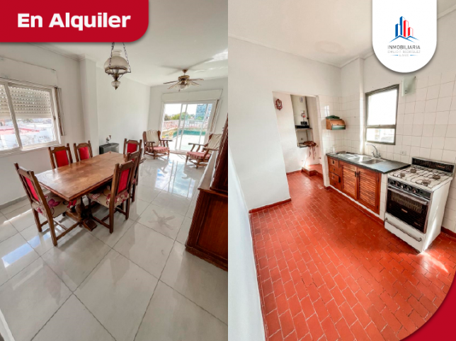 Depto 2 dorm, 111m² con cochera y terraza — Centro